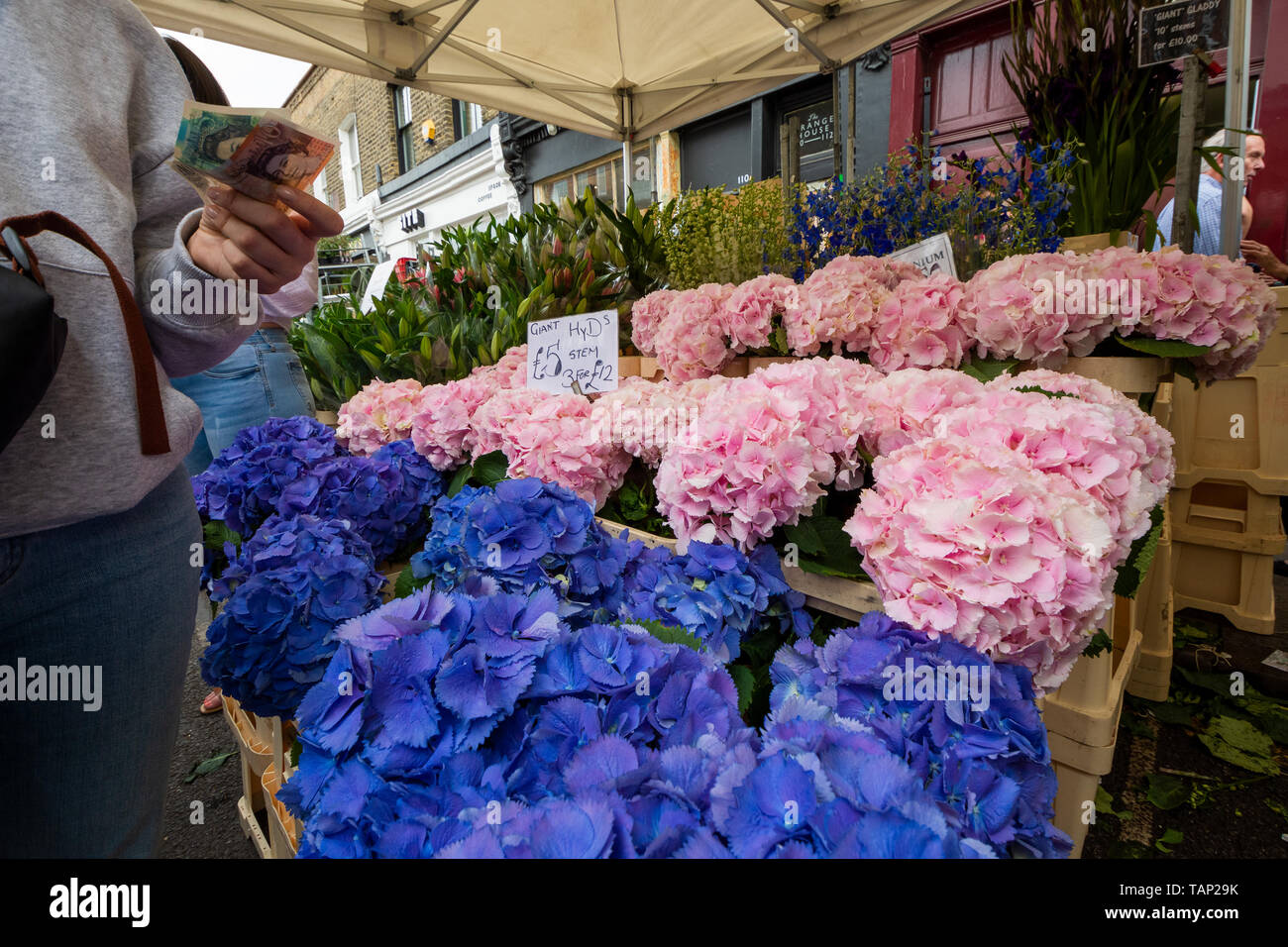 London, Shoreditch, UK. Columbia Road Flower Market. Londons unique and