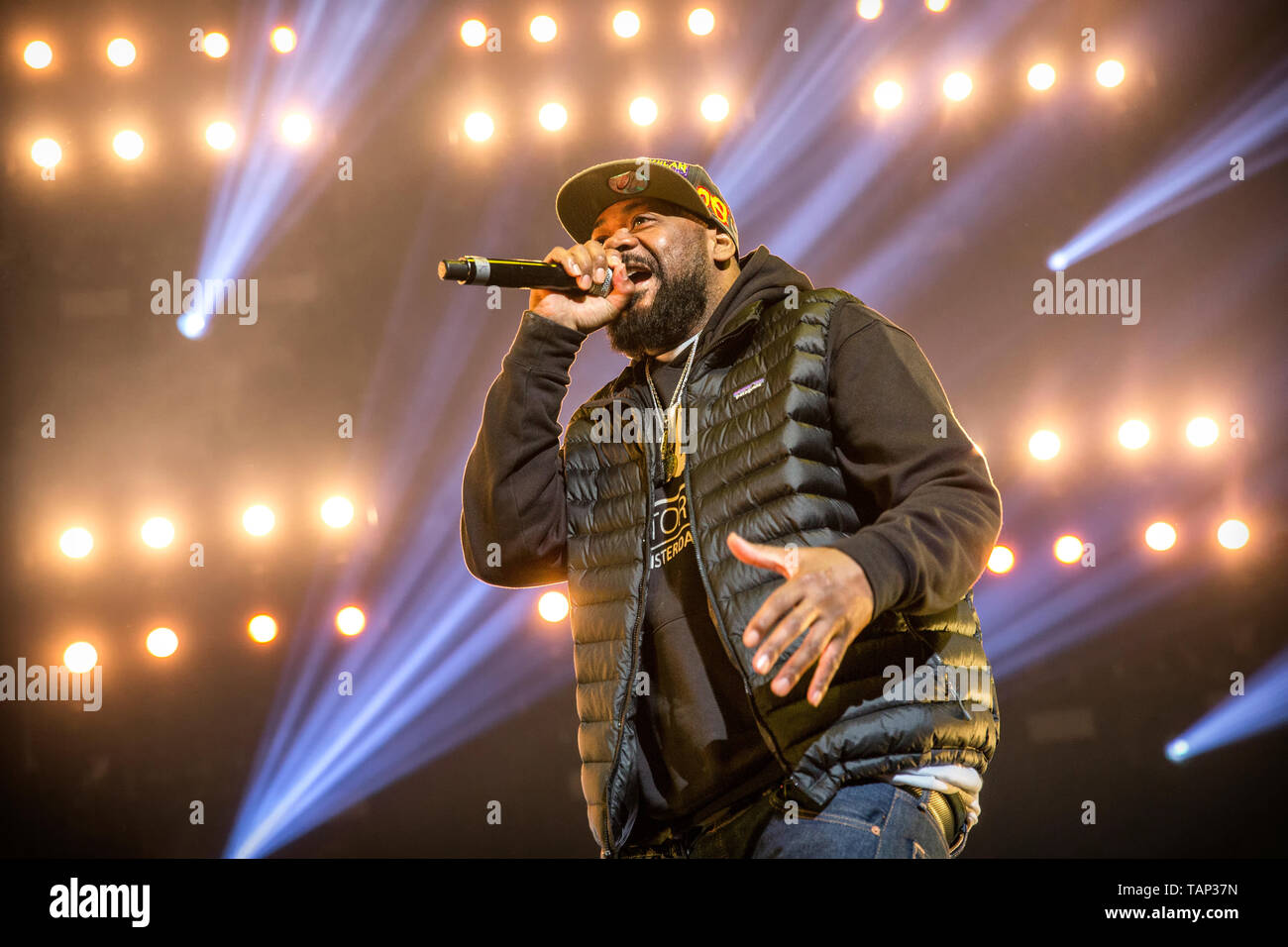 Rapper Method Man of the Wu-Tang Clan attends the New York Giants