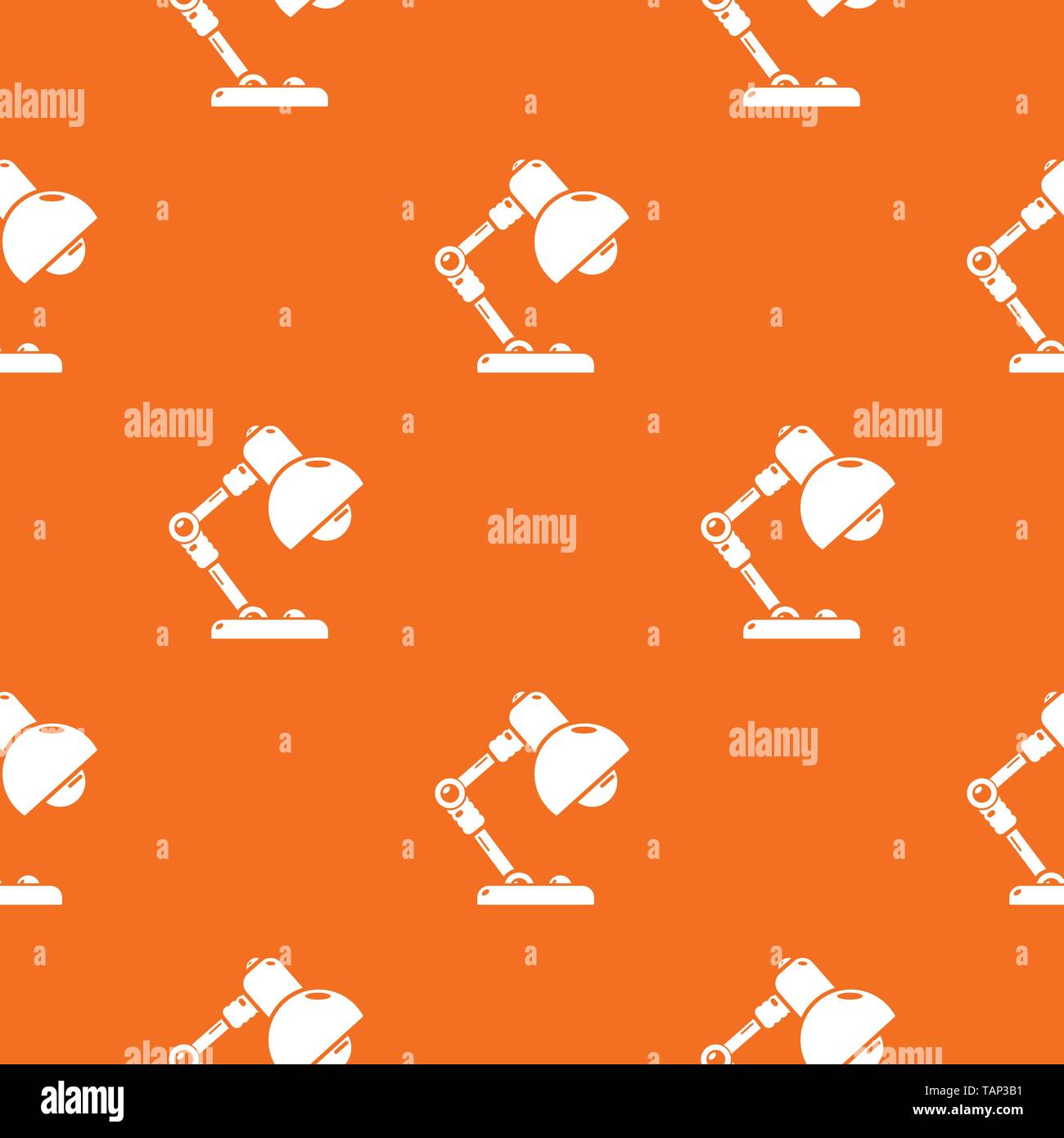 Table lamp pattern vector orange Stock Vector