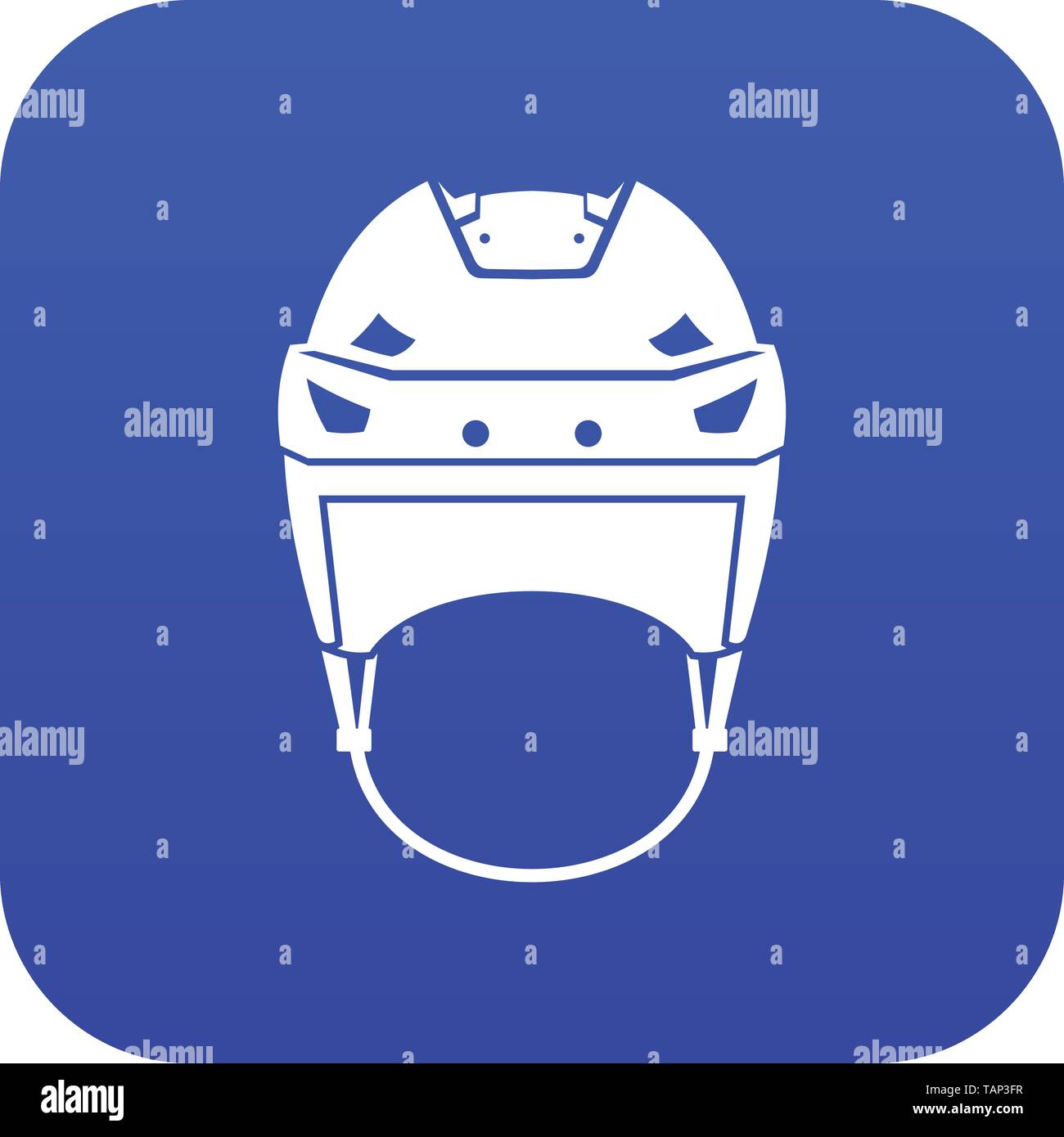Hockey helmet icon digital blue Stock Vector Image & Art - Alamy