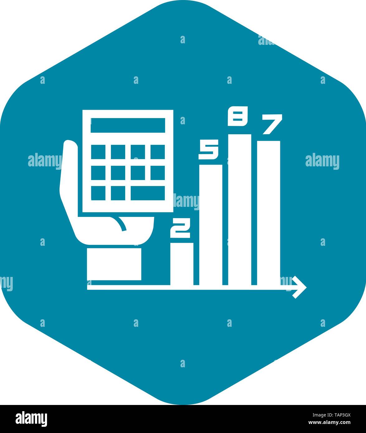 Finance chart icon, simple style Stock Vector Image & Art - Alamy