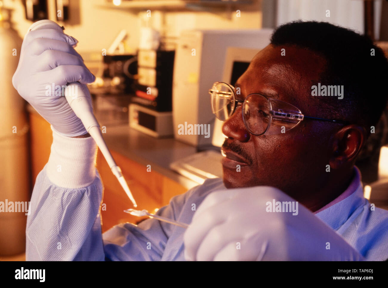 Medical drug researchers in a laboratory in the North Carolina Research
