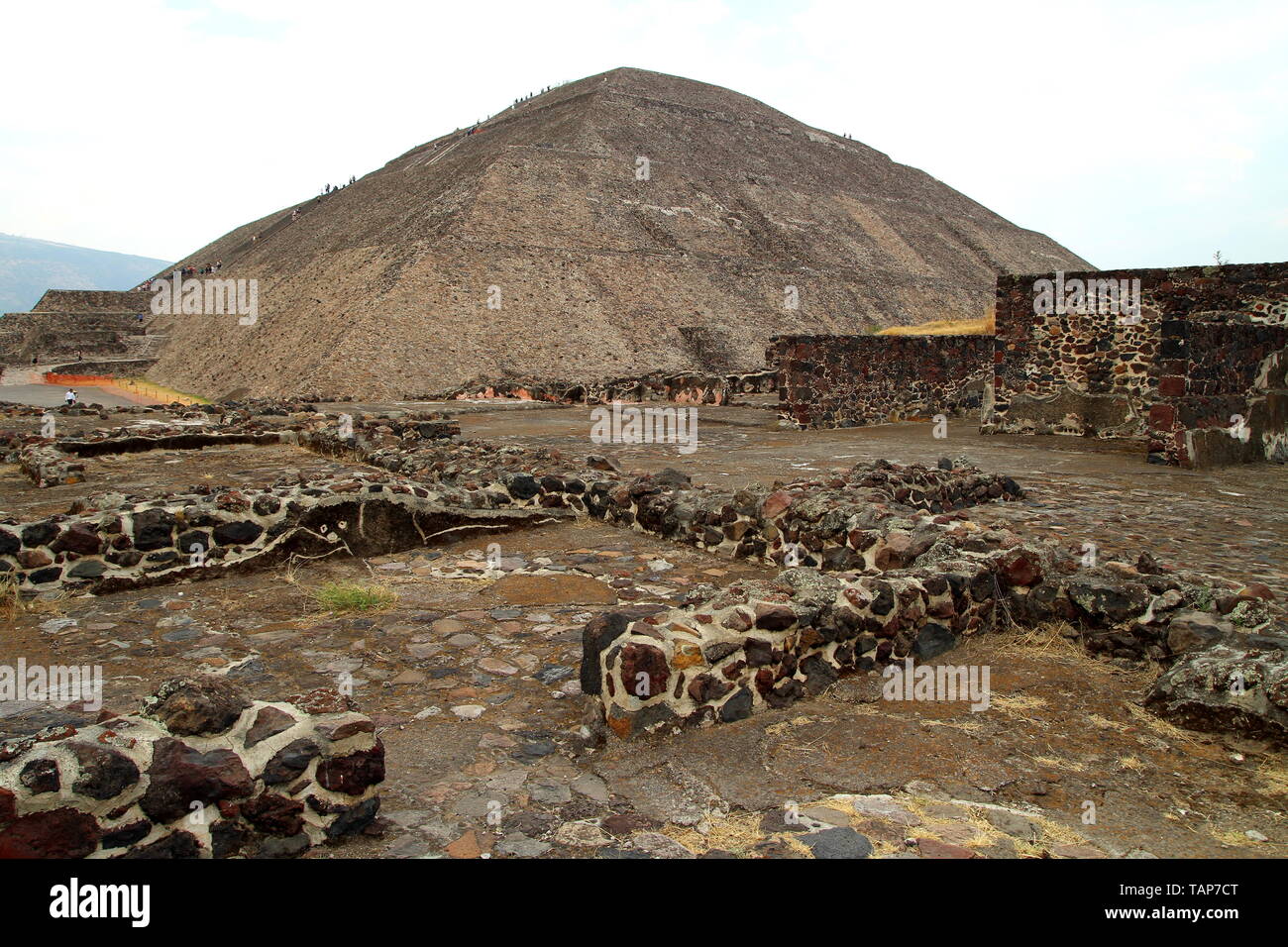 Pyramids of Teotihuacan, Pre-Hispanic city, UNESCO World Heritage Site, Mexico. Stock Photo