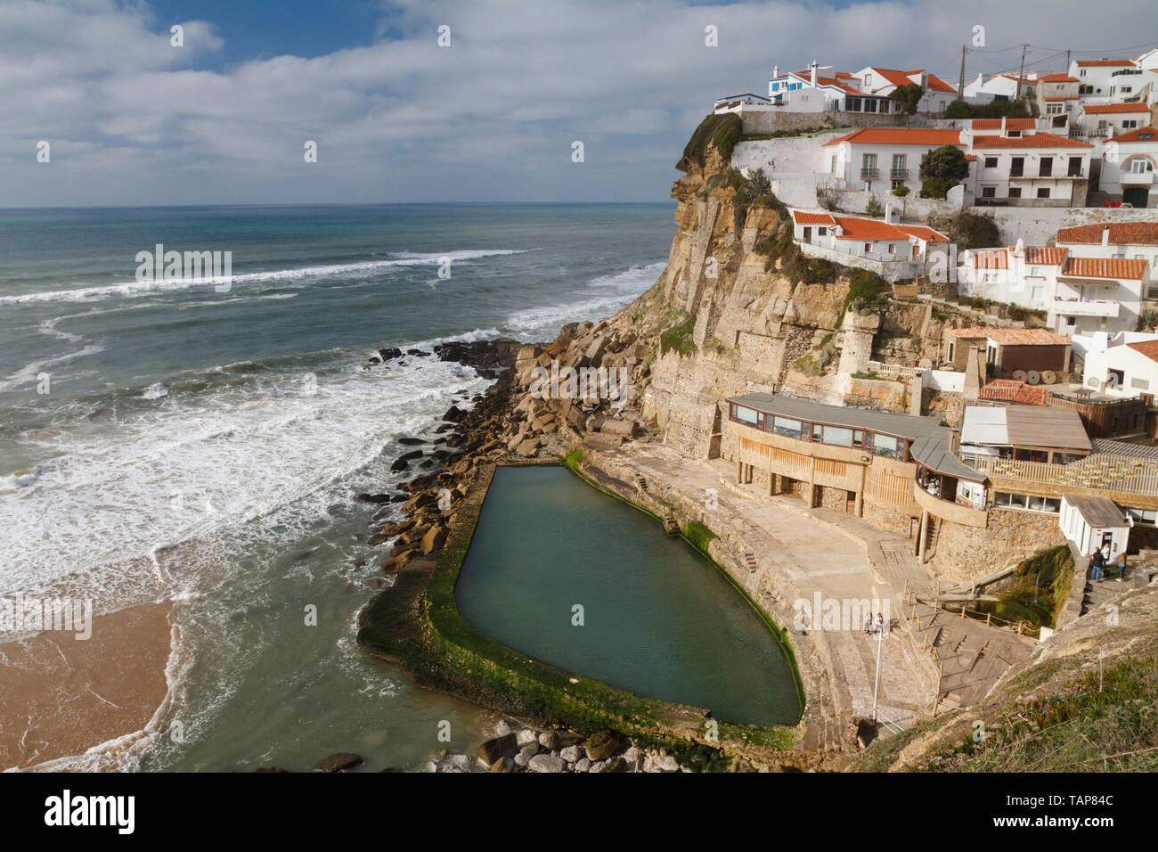 Azenhas do Mar- a seaside town in the municipality of Sintra, Portugal Stock Photo
