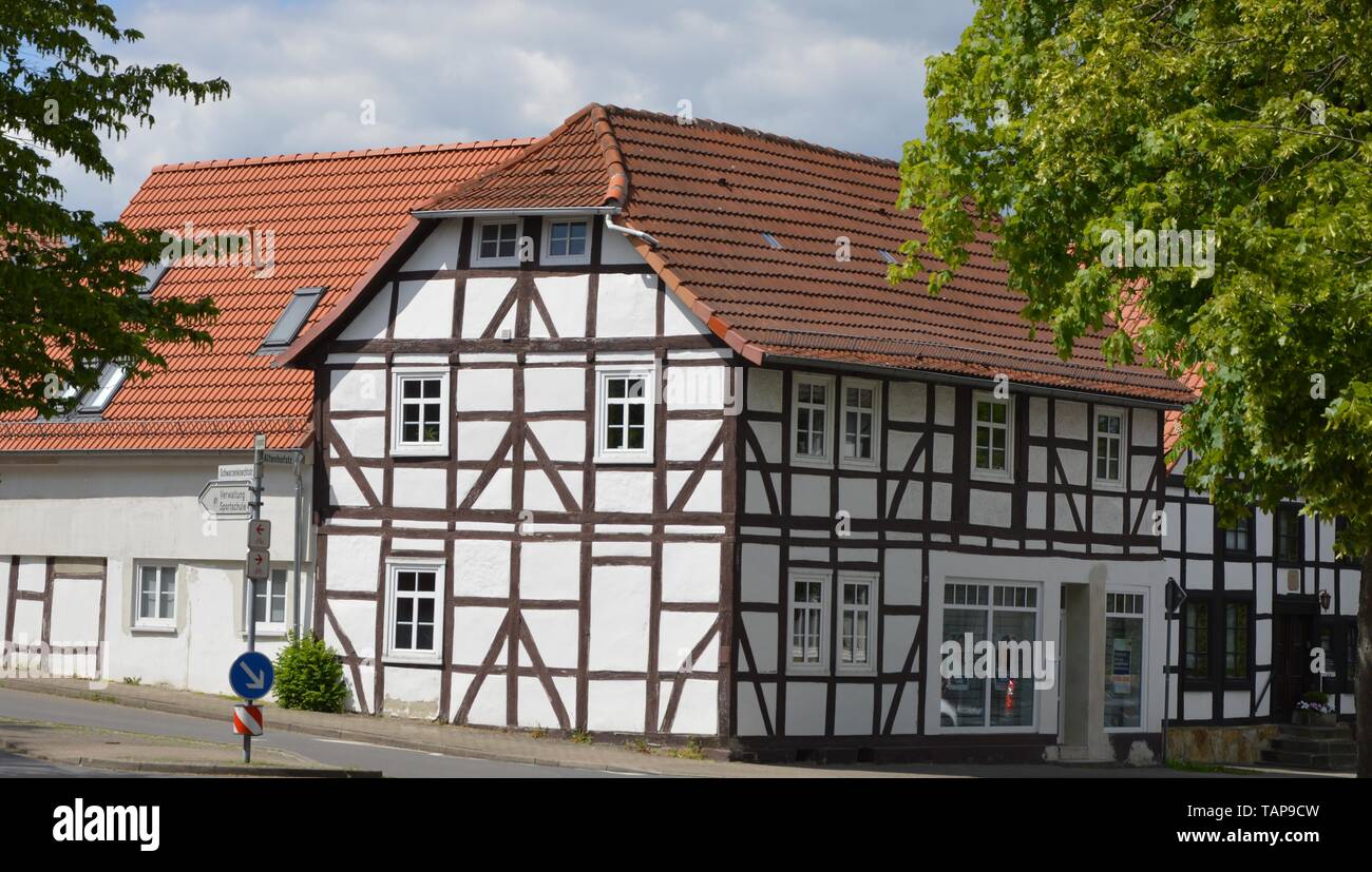 House in the Old City Barsinghausen Lower Saxony Germany Stock Photo