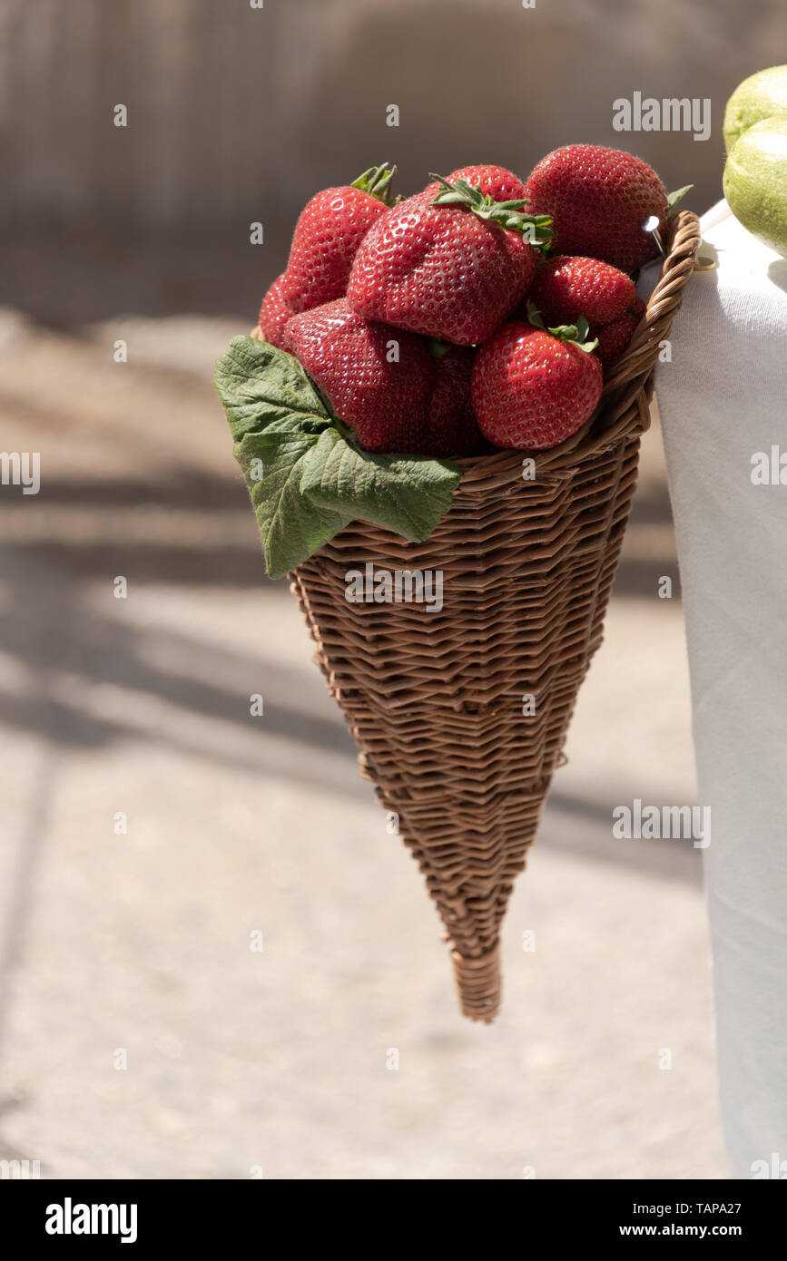 Strawberry Festival Festa Frawli in Mgarr Malta feast of food and music Stock Photo