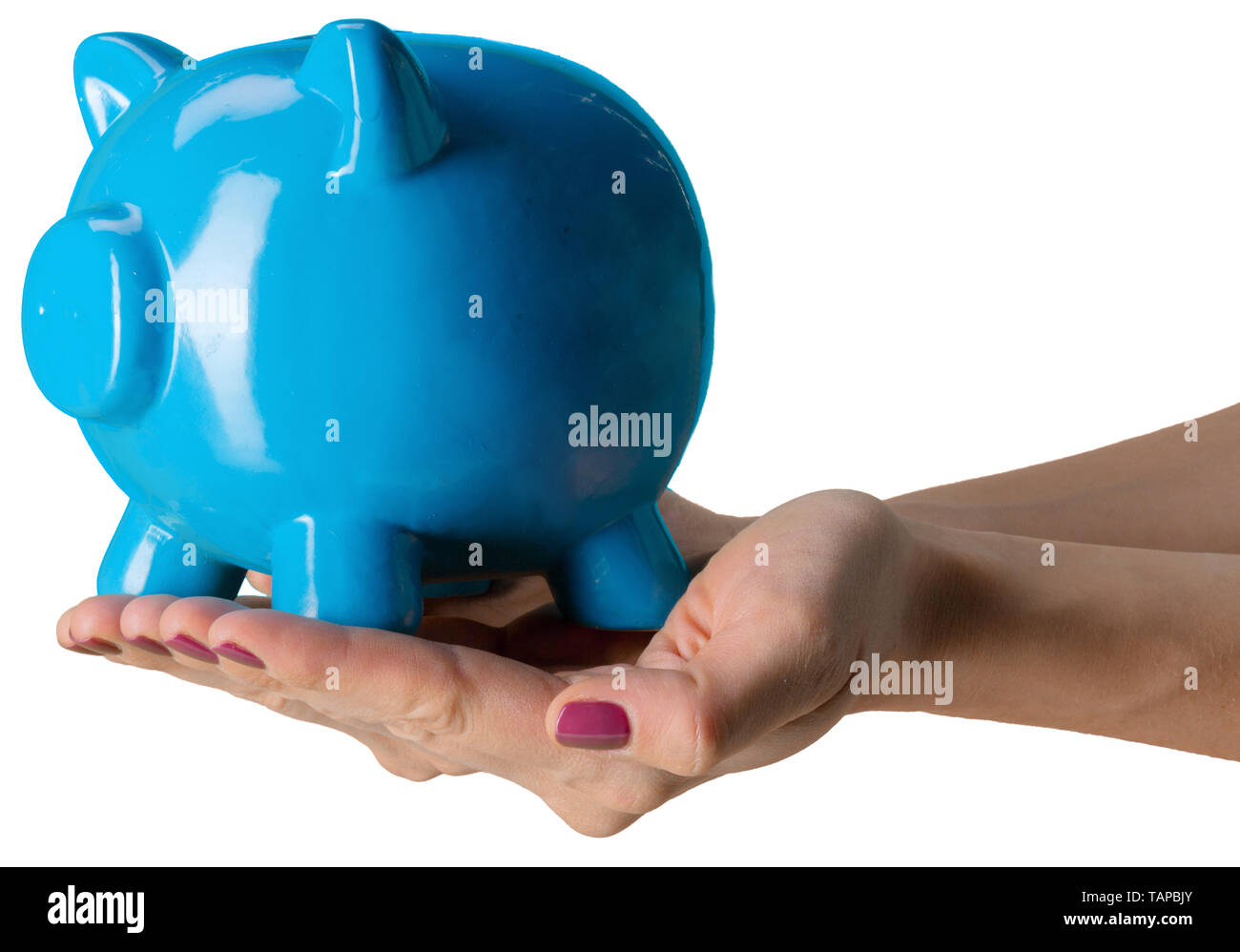 piggy bank isolated on white background Stock Photo - Alamy