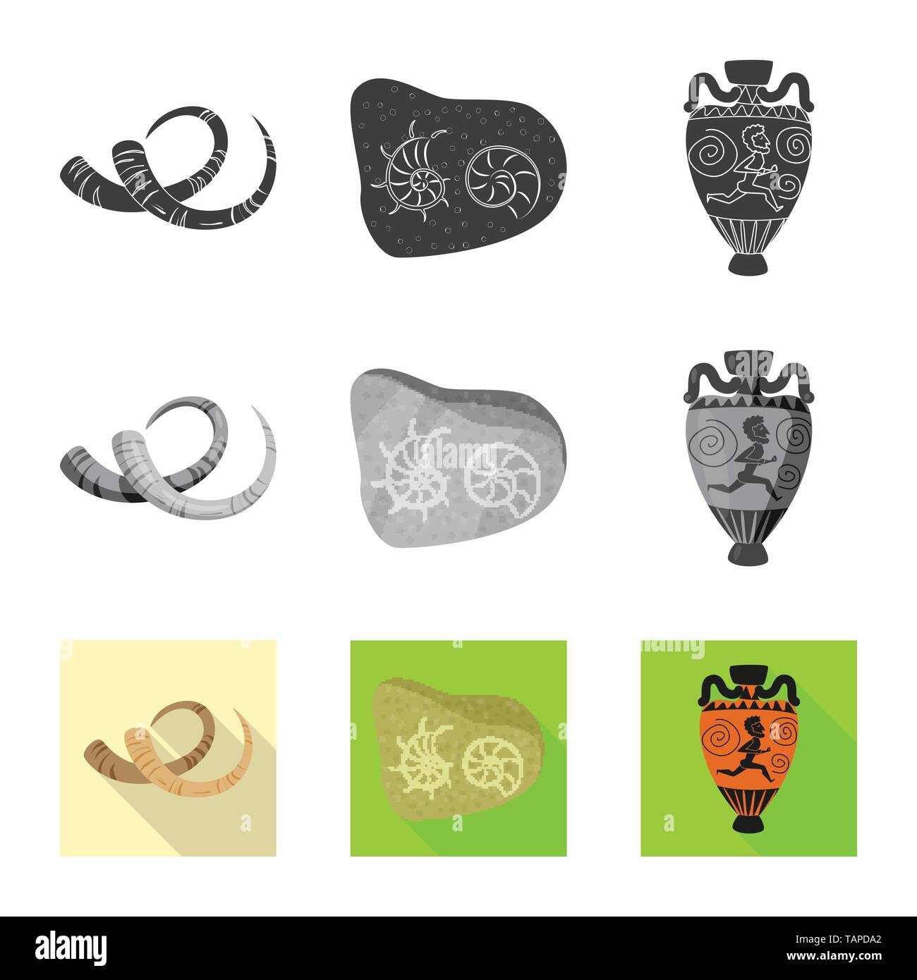 Isolated object of story and items icon. Collection of story and ...