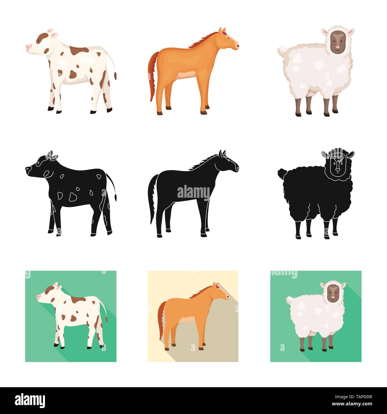 Isolated object of breeding and kitchen symbol. Collection of breeding ...