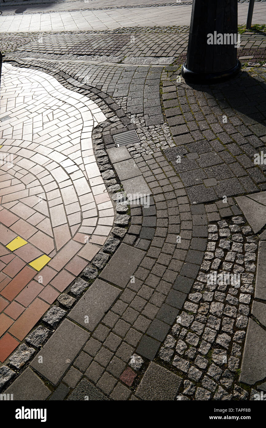 Road made of different materials Stock Photo - Alamy