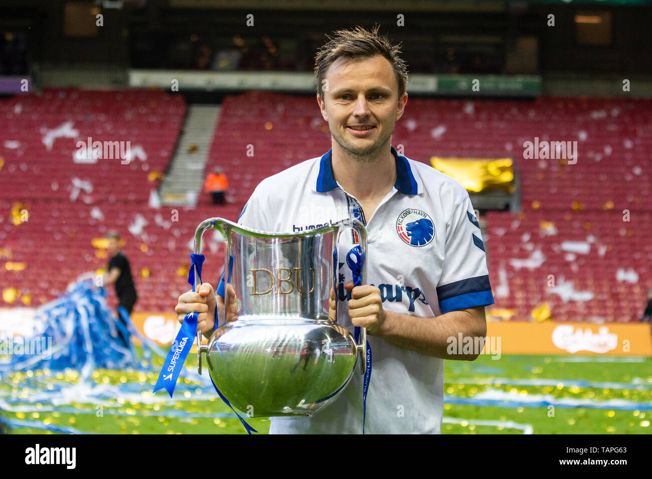 Denmark, Copenhagen, May 25, 2019. FC Copenhagen win the Danish Superliga  2018-2019 home in Telia