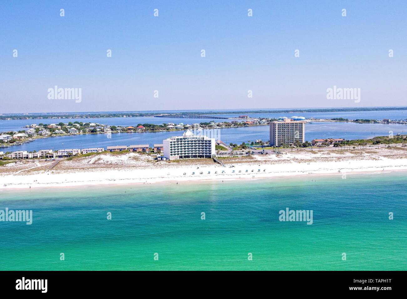 Aerial View of Pensacola Beach, Florida USA Stock Photo Alamy