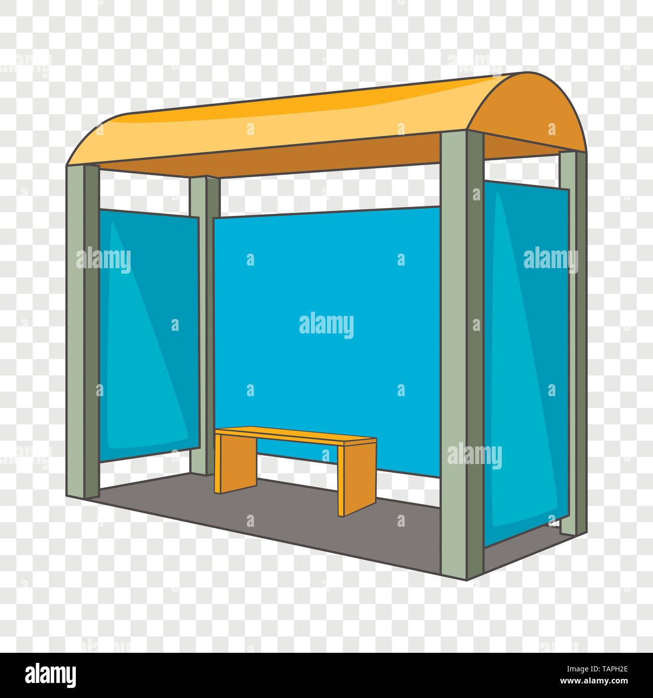 Bus stop icon, cartoon style Stock Vector Image & Art - Alamy