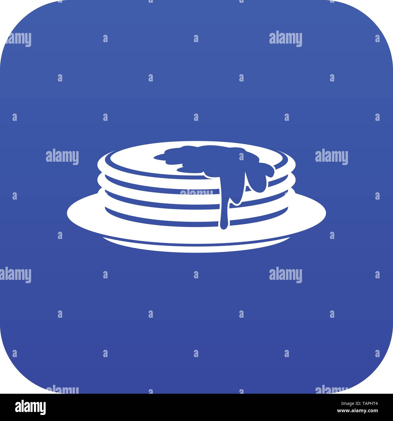 Pancakes icon digital blue Stock Vector Image & Art - Alamy