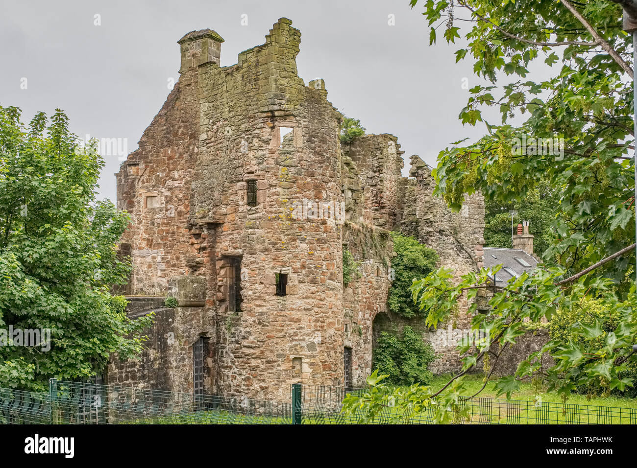 Ancient Ruins of Seagate Castle Irvine North Ayrshire Scotland where