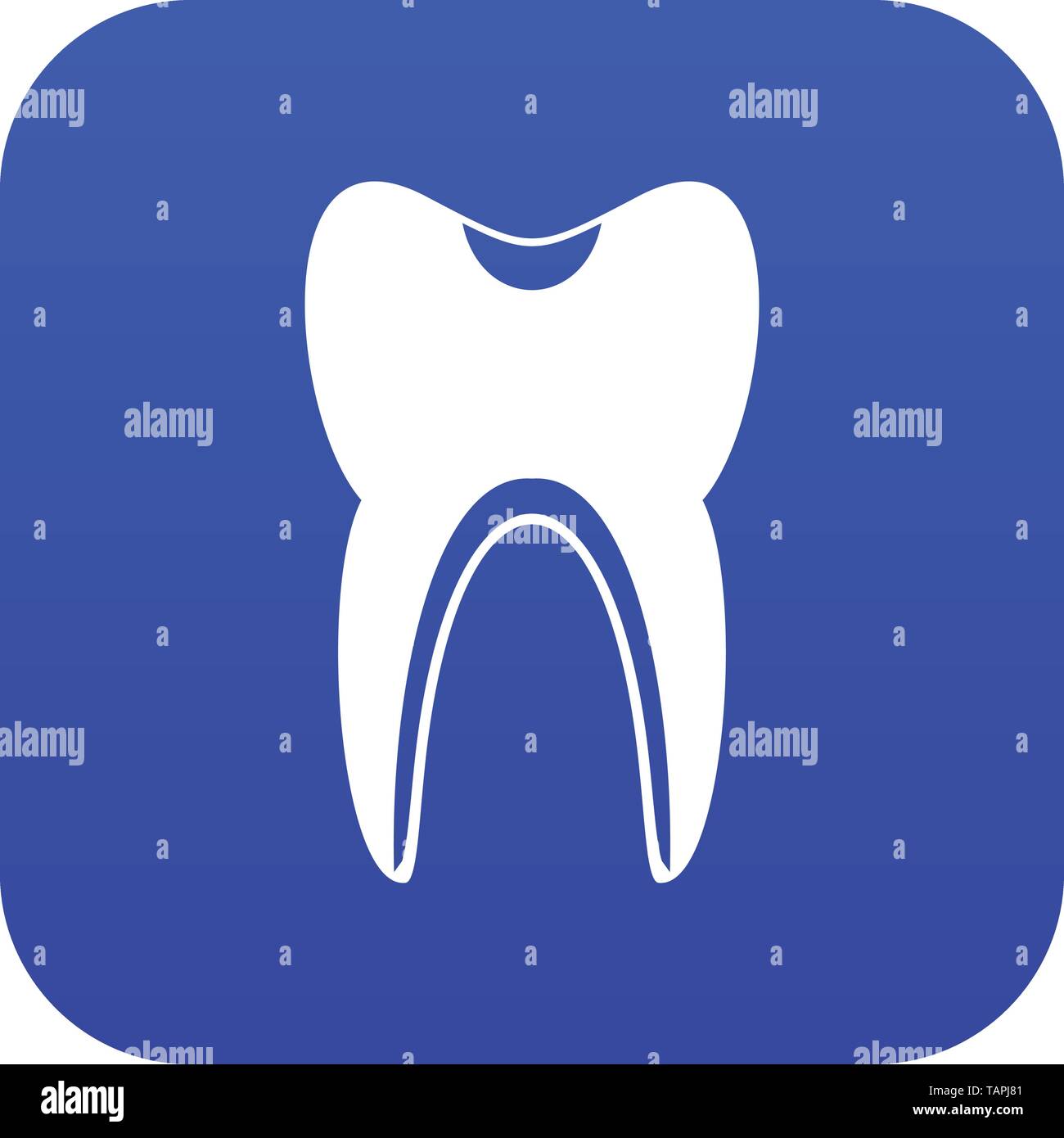 Tooth icon digital blue Stock Vector Image & Art - Alamy