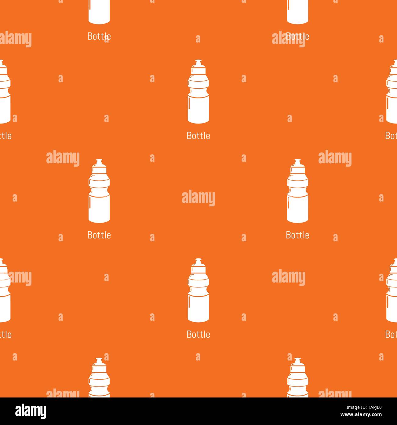 Sport bottle pattern vector orange Stock Vector