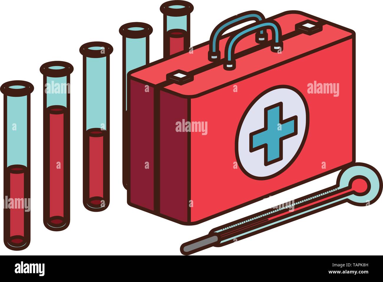 first aid kit on white background Stock Vector Image & Art - Alamy
