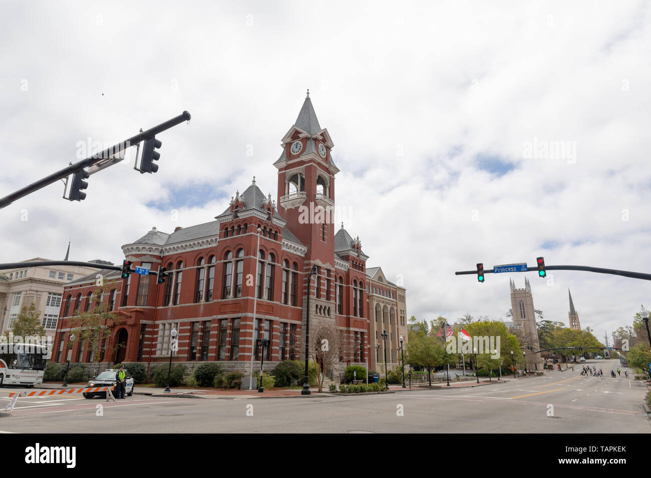 Wilmington, North Carolina, USA - April 6, 2019: The historic New Hanover Courthouse building on 3rd street Stock Photo