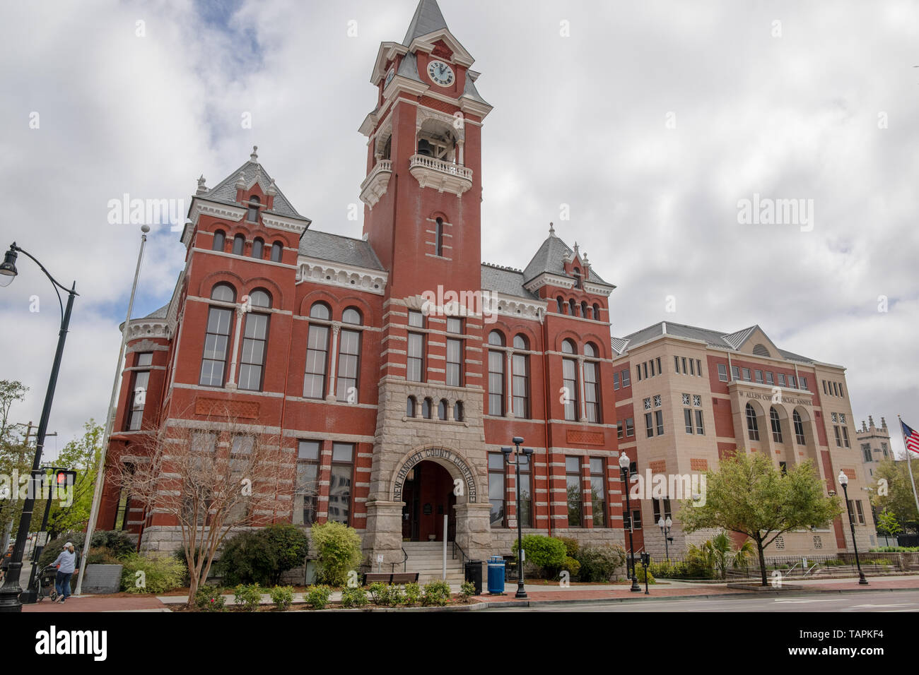 Wilmington, North Carolina, USA - April 6, 2019: The historic New Hanover Courthouse building on 3rd street Stock Photo