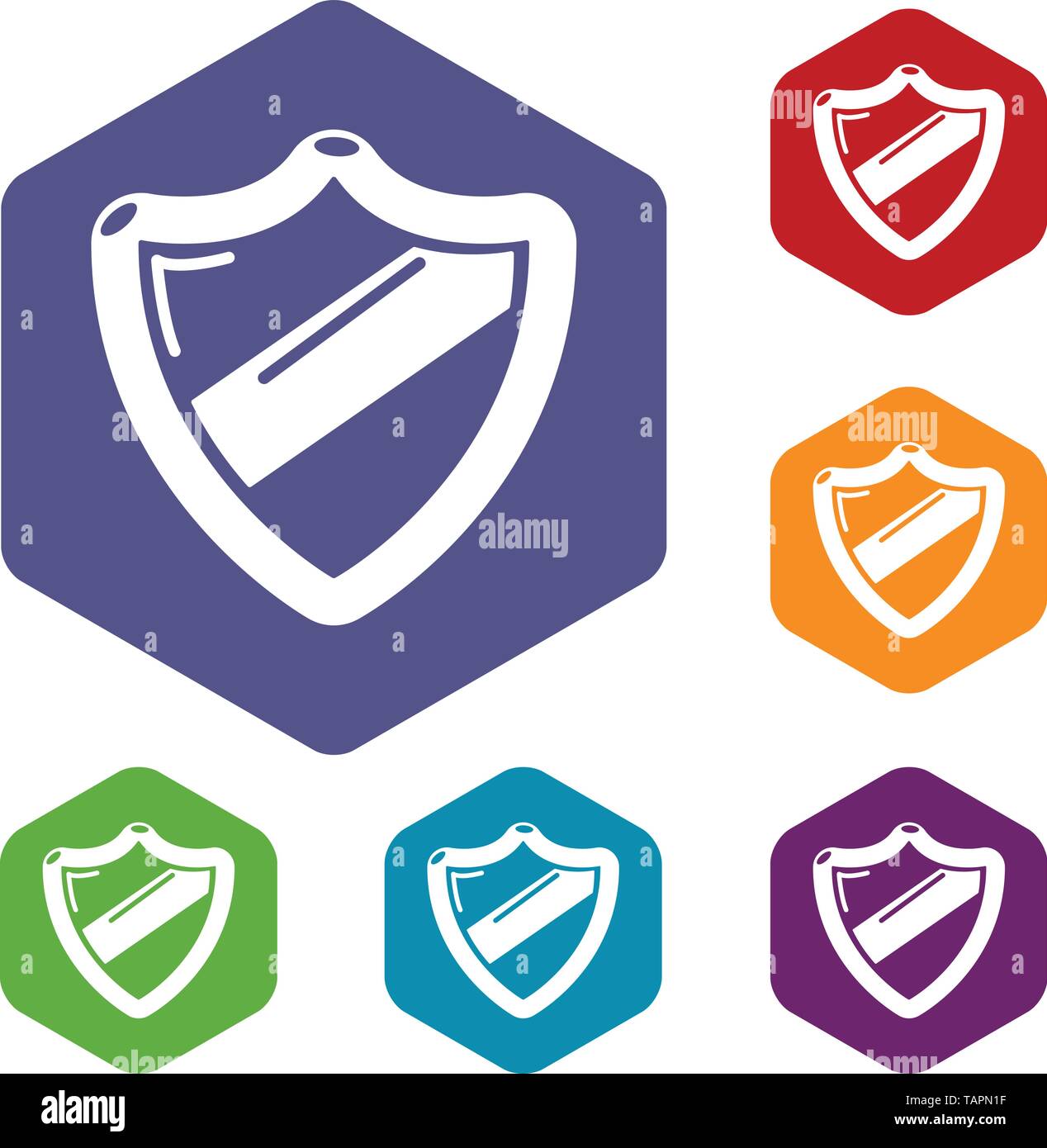 Antivirus installation icons vector hexahedron Stock Vector