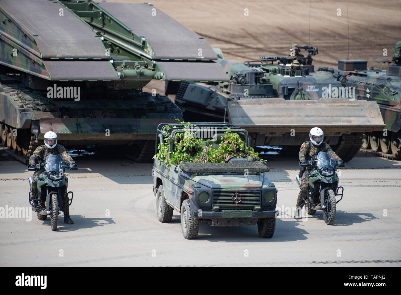 Vjtf Munster, Germany. 20th May, 2019. During a demonstration of the Very ...