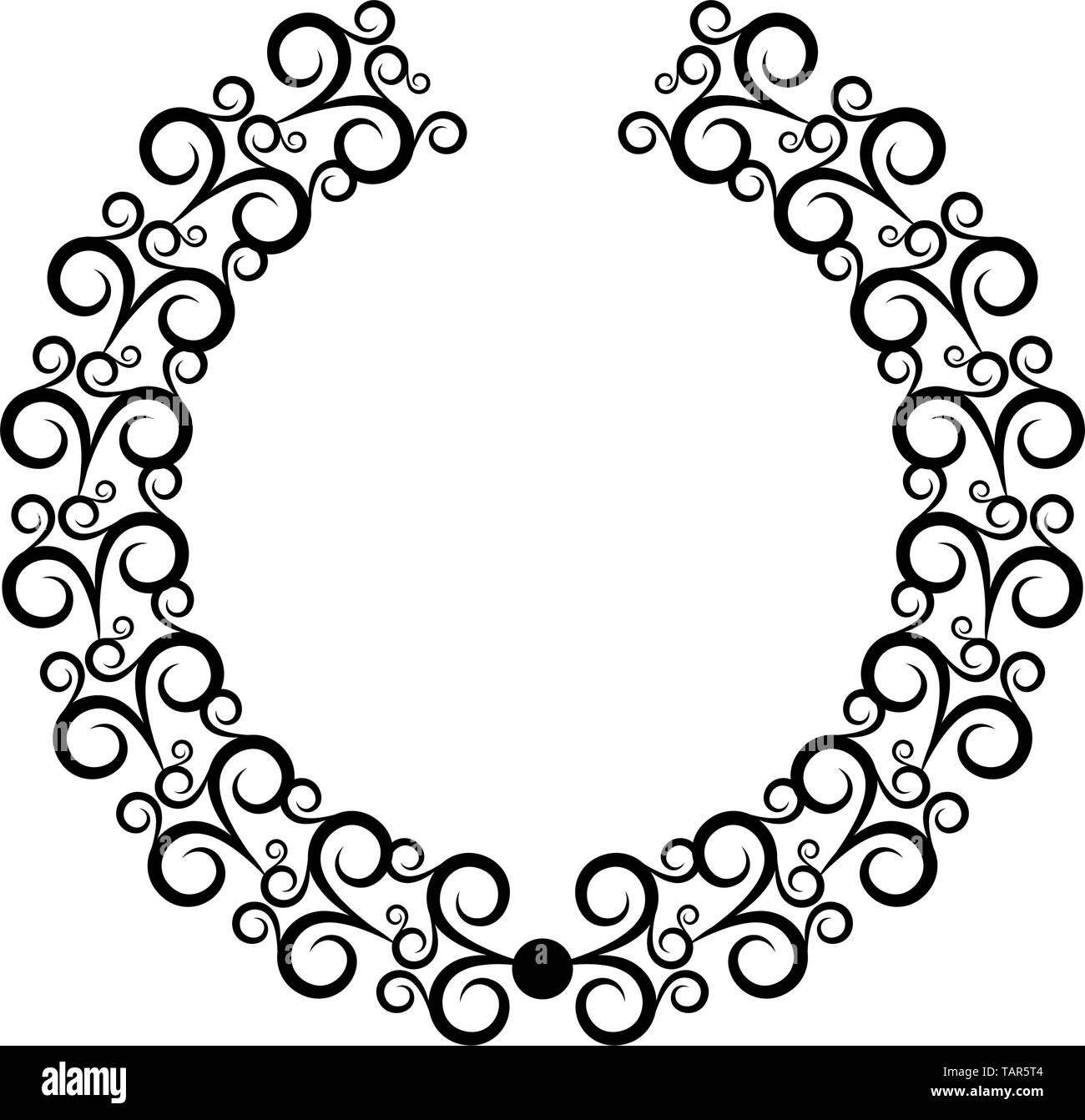 Isolated laurel wreath icon on a white background - Vector Stock Vector ...