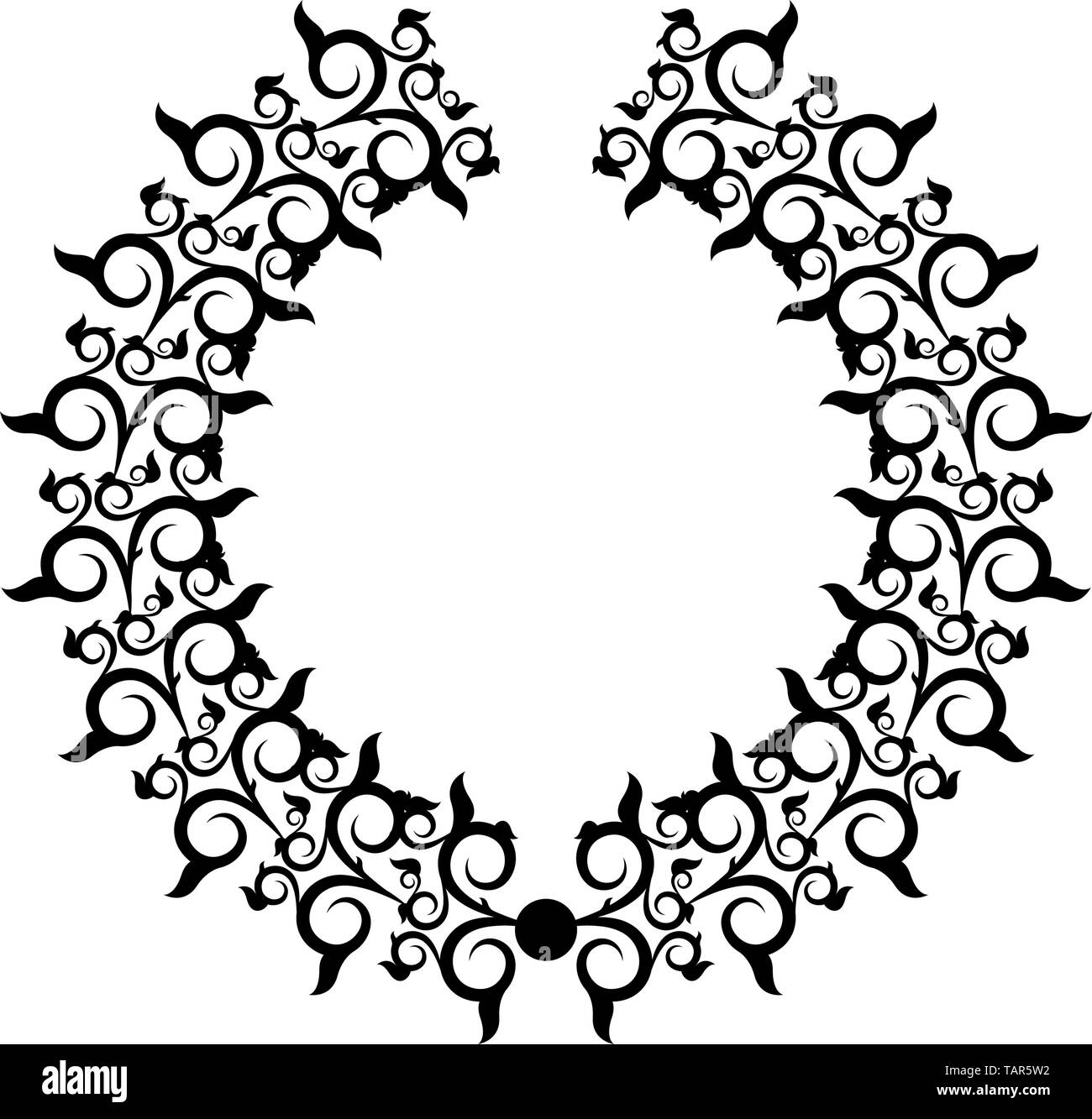 Isolated laurel wreath icon on a white background - Vector Stock Vector ...