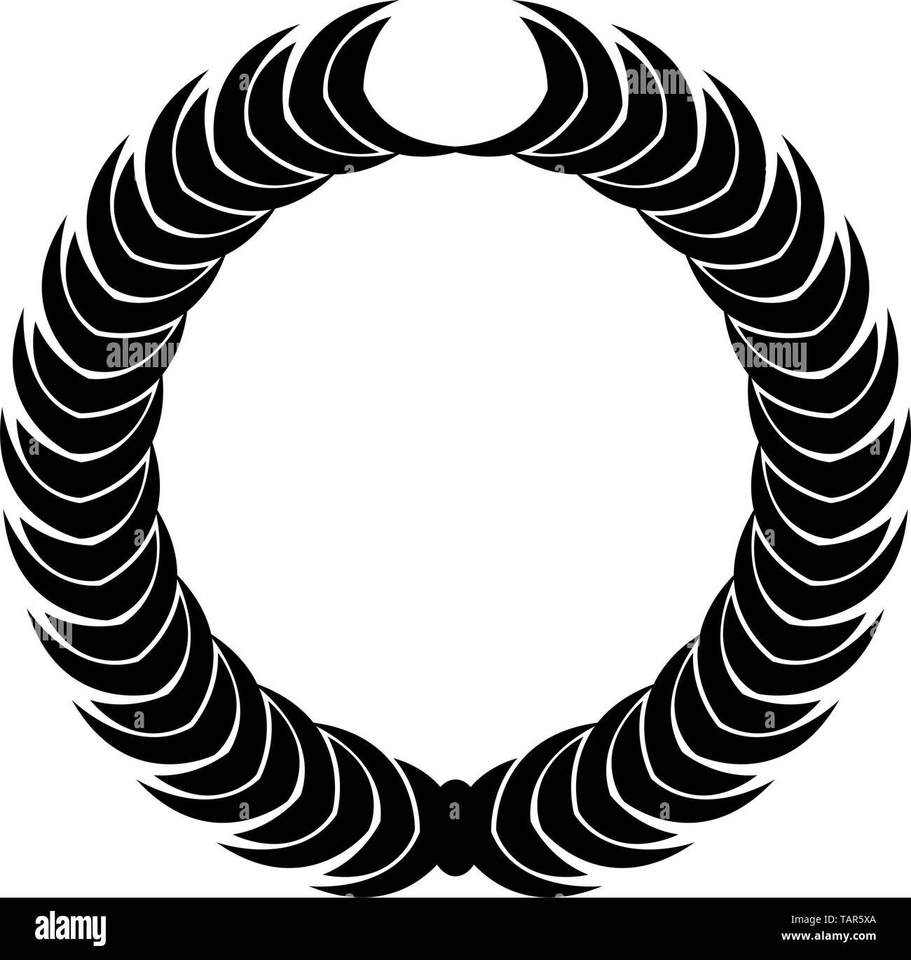 Isolated laurel wreath icon on a white background - Vector Stock Vector ...