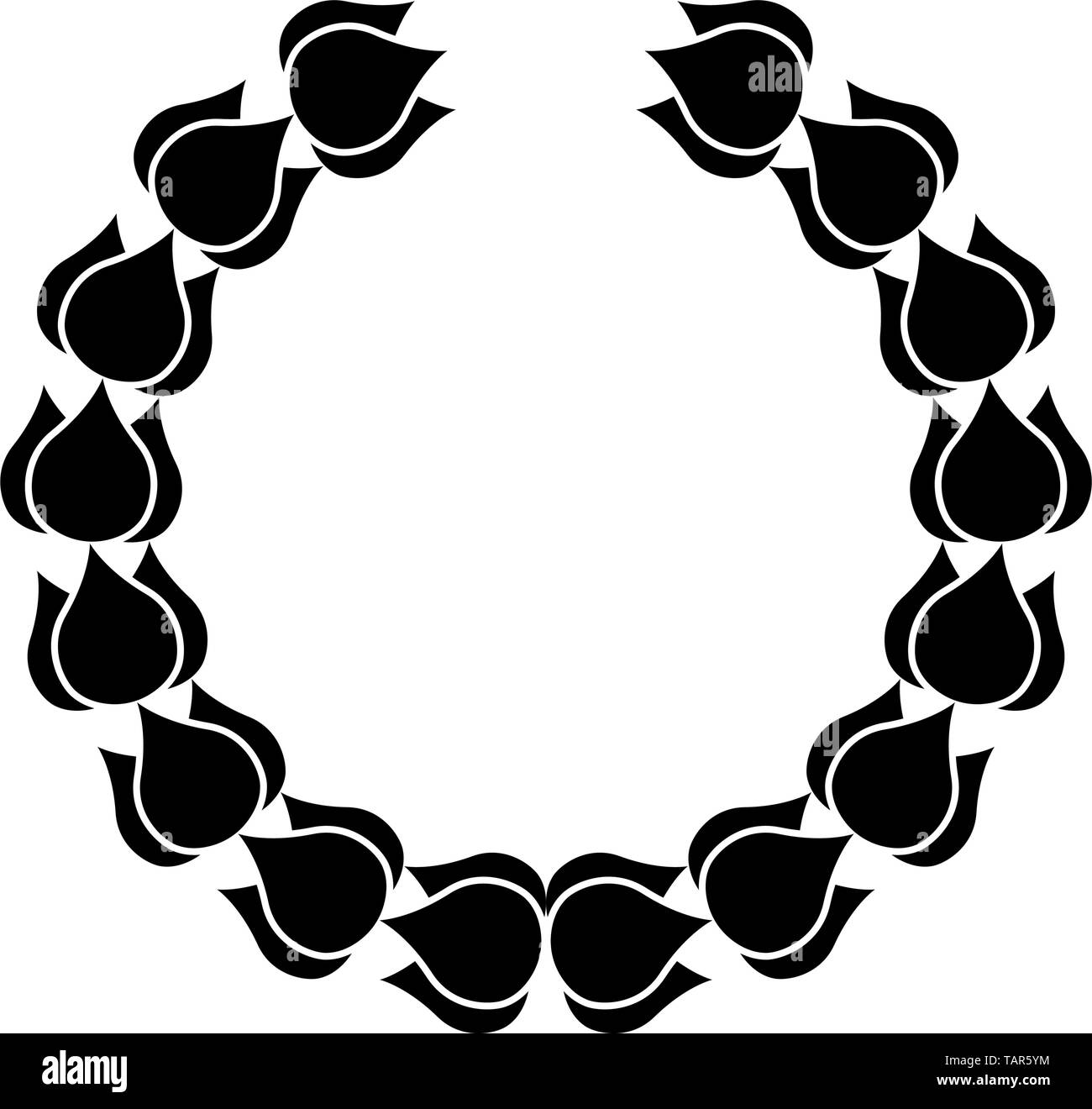 Isolated laurel wreath icon on a white background - Vector Stock Vector ...