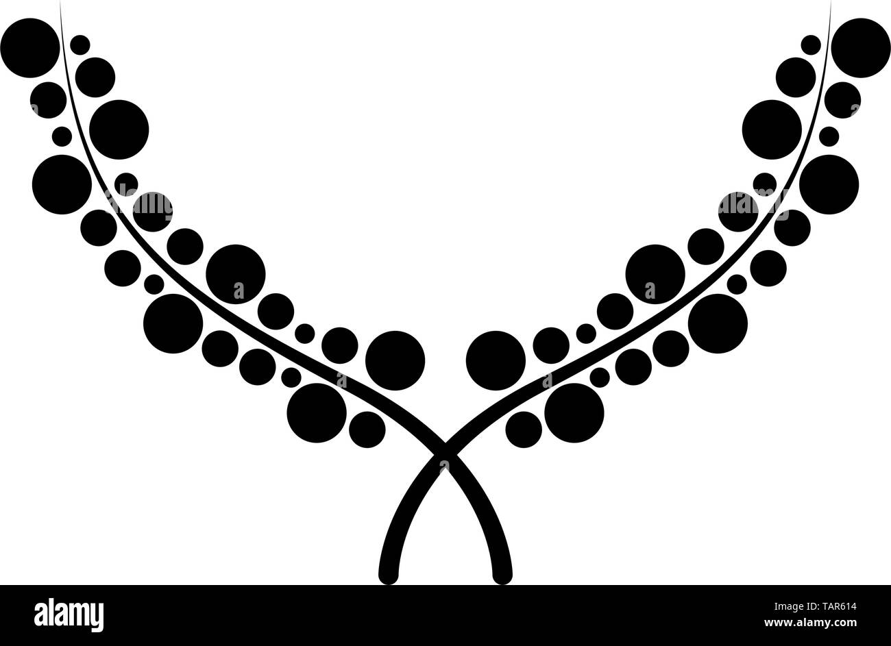Isolated laurel wreath icon on a white background - Vector Stock Vector ...
