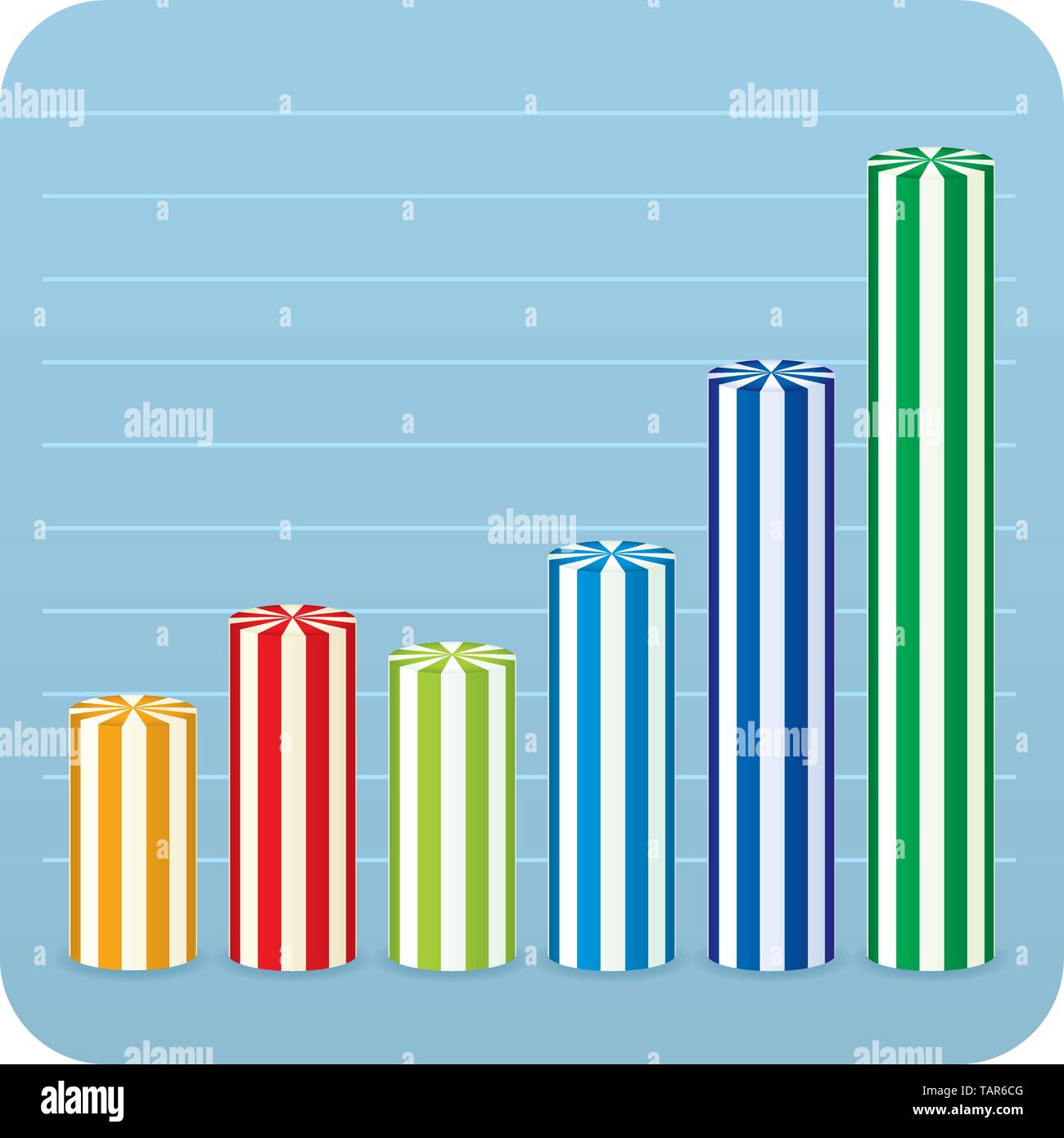Bar chart blue Stock Vector Images Alamy