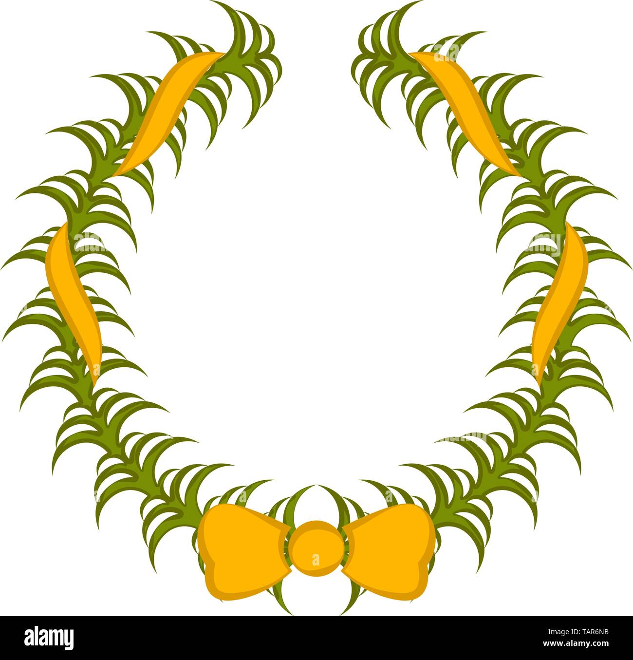 Isolated colored laurel wreath icon on a white background - Vector ...