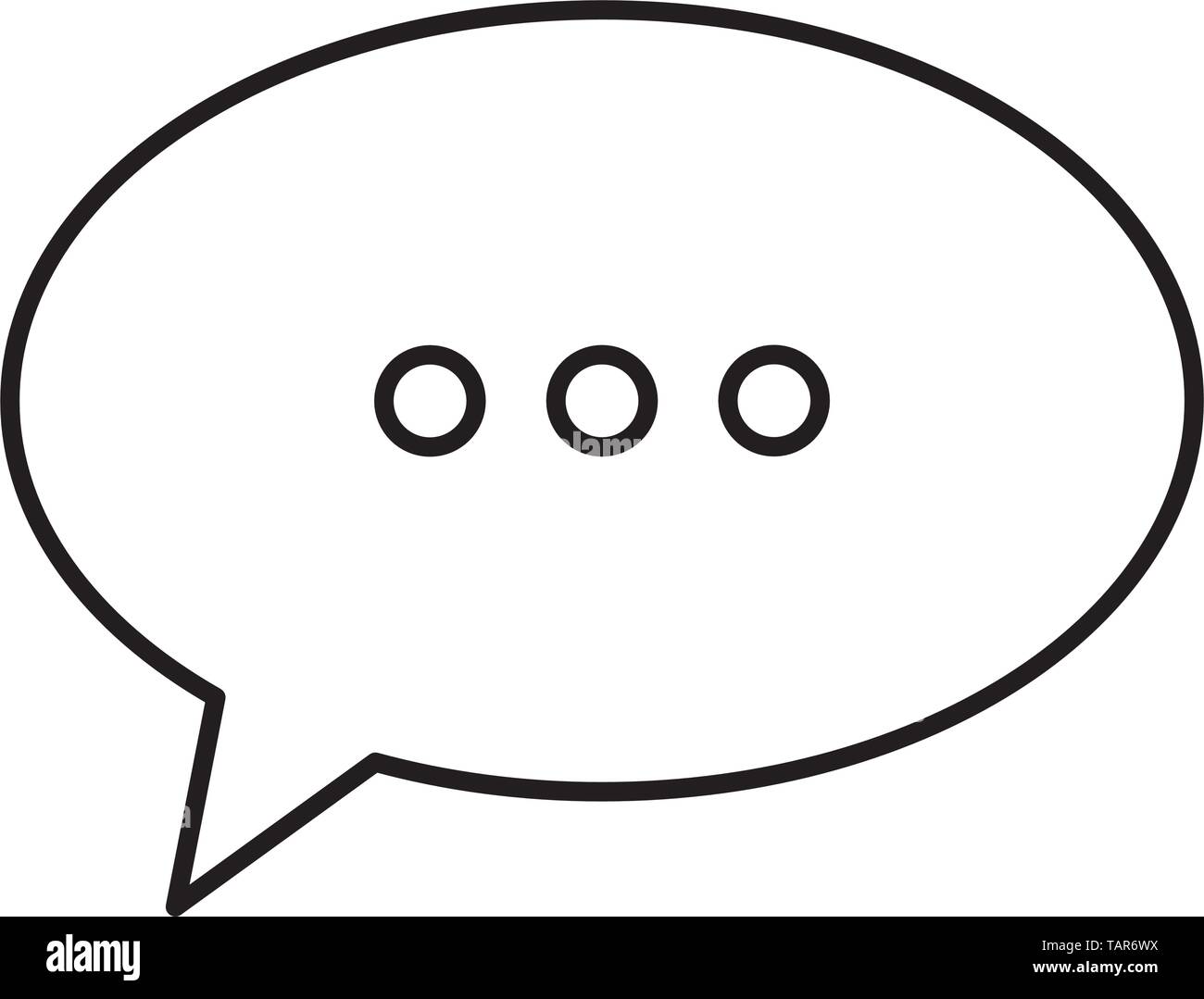 speech bubble message icon vector illustration Stock Vector Image & Art ...