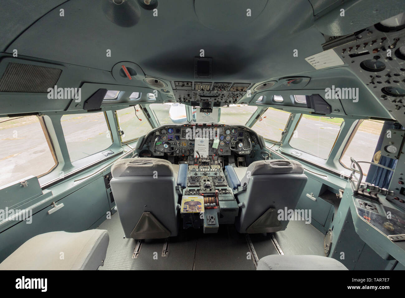 Vickers VC10 K3, ZA148 ‘G’, cockpit Stock Photo