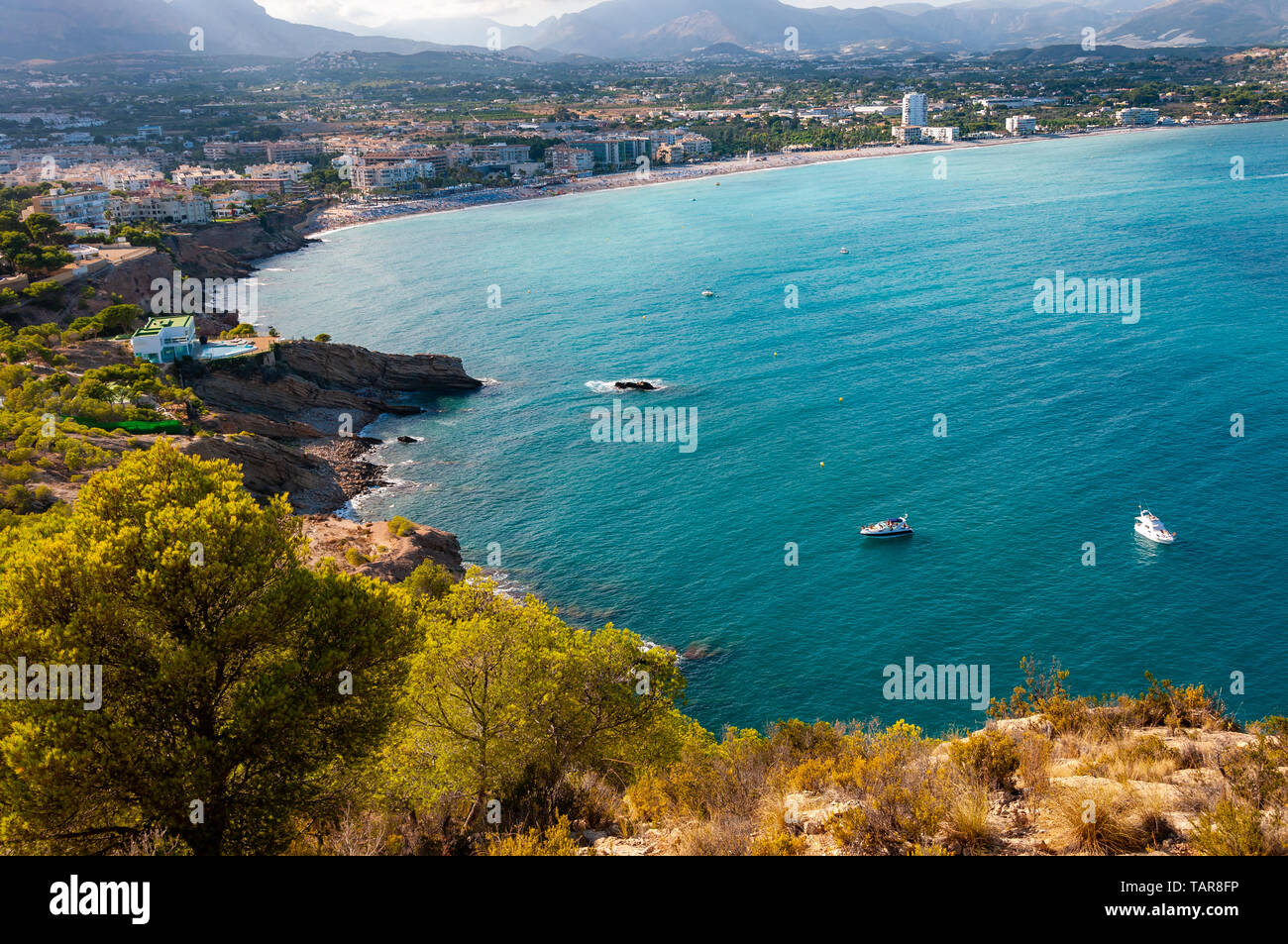 Altea, a town on the Mediterranean coast of the white coast, a tourist  destination in Spain Stock Photo - Alamy