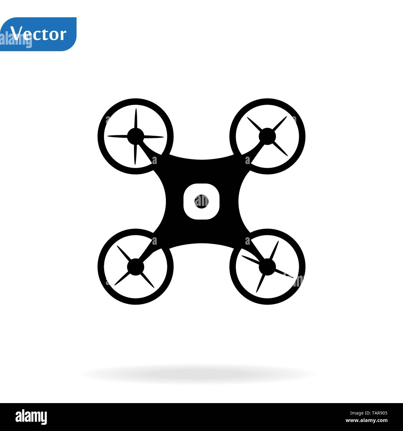Drone Minimal Vector Icon. Logo Illustration eps10 Stock Vector Image & Art  - Alamy