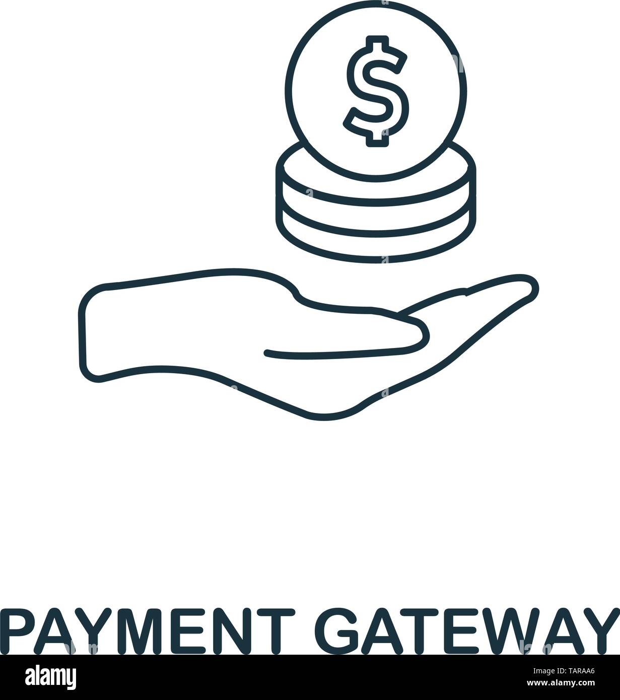 Payment Gateway icon outline style. Thin line design from fintech icons  collection. Pixel perfect payment gateway icon for web design, apps,  software Stock Vector Image & Art - Alamy