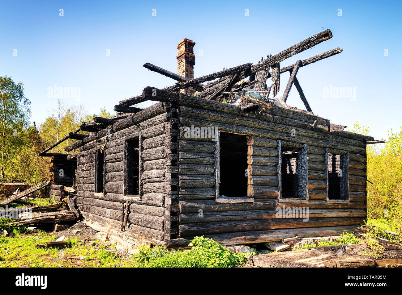 Burned Down House High Resolution Stock Photography And Images Alamy