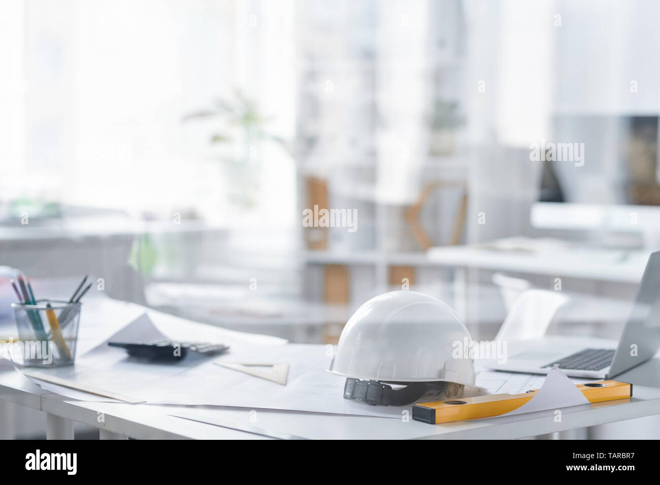 Engineer workplace Stock Photo