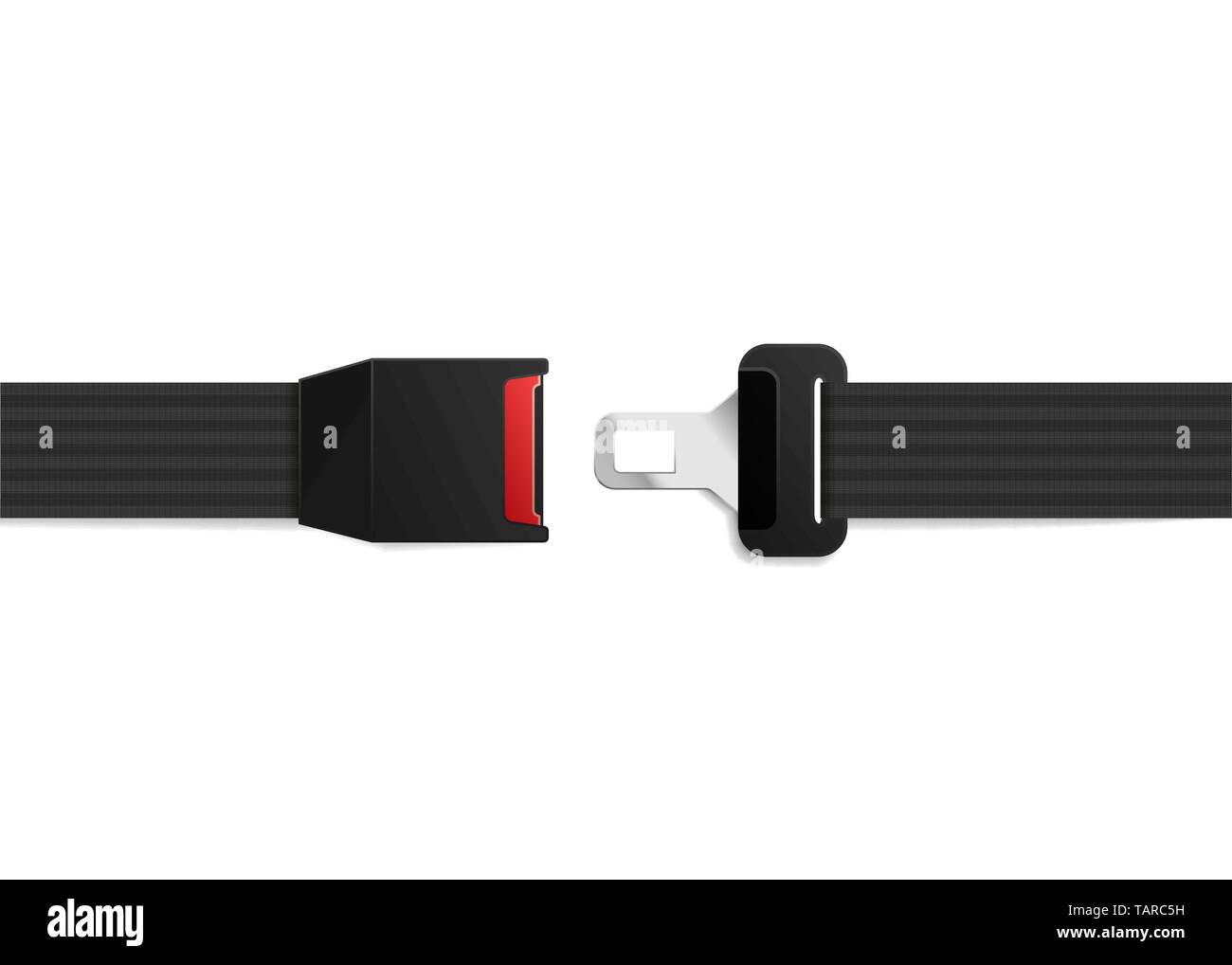 Realistic safety belt isolated on white Stock Vector Image & Art Alamy