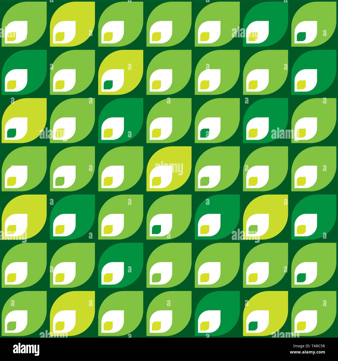 Seamless green leaf simple background. Vector illustration. eps10 Stock Vector