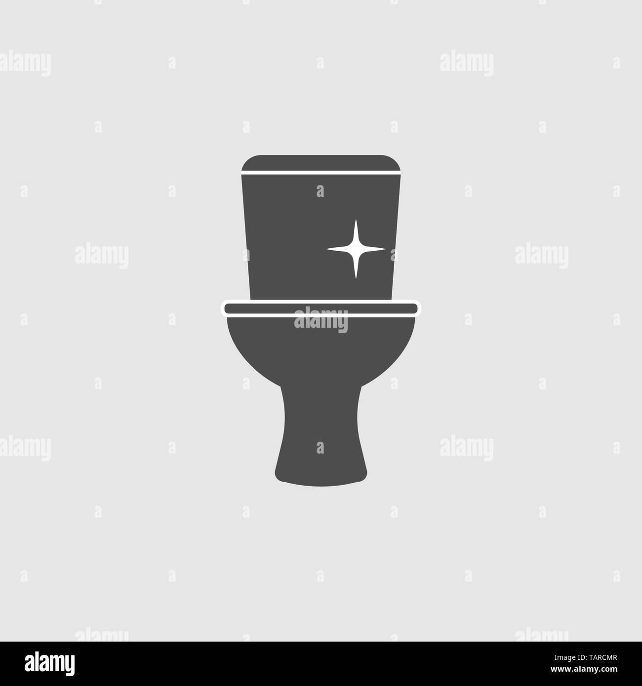 Restroom Wc Toilet Icon Flat Stock Vector Art Illustration