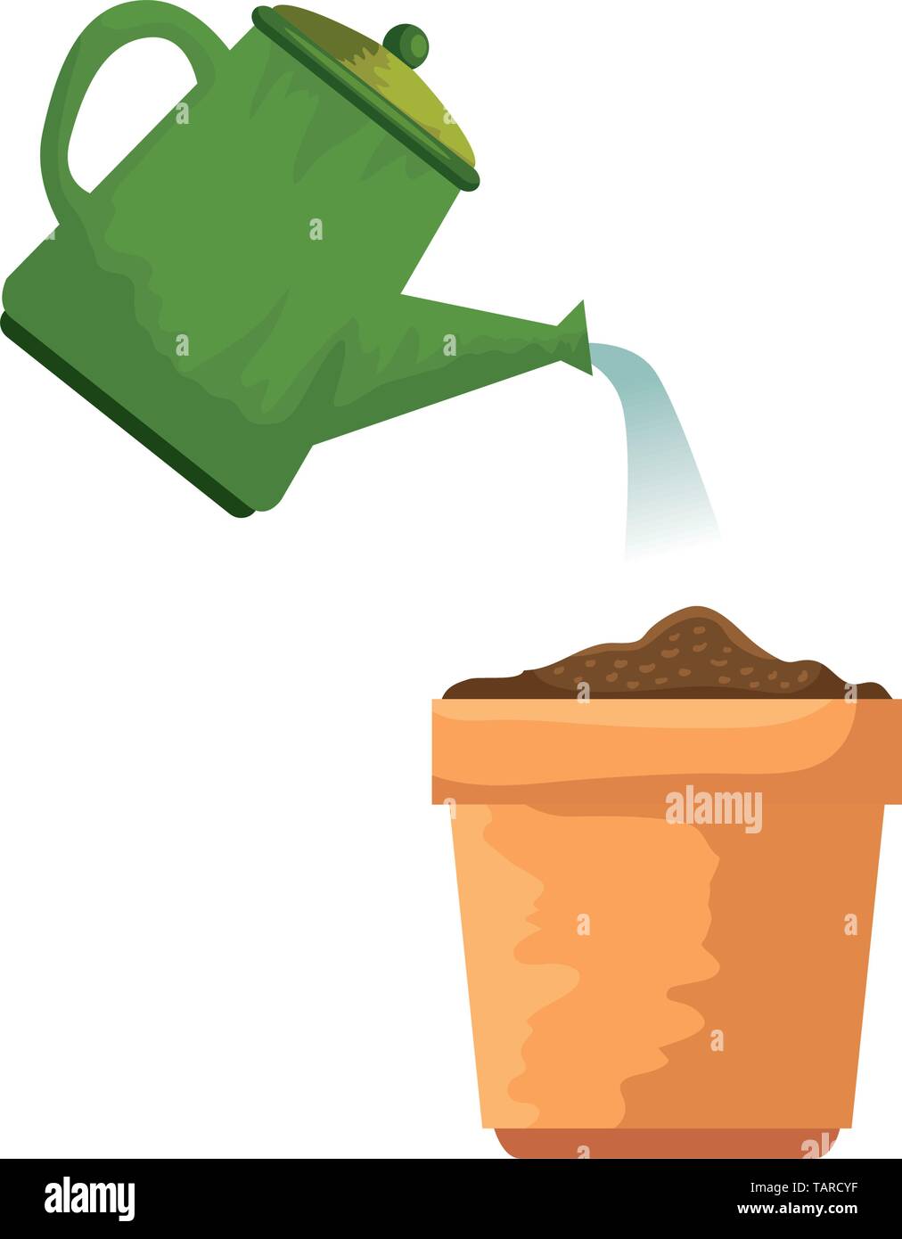 garden sprinkler with plant pot Stock Vector Image & Art - Alamy