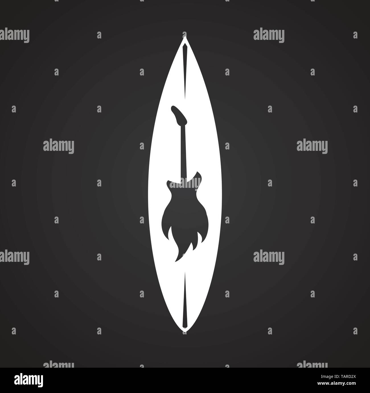 Surfboard icons on background for graphic and web design. Simple vector ...