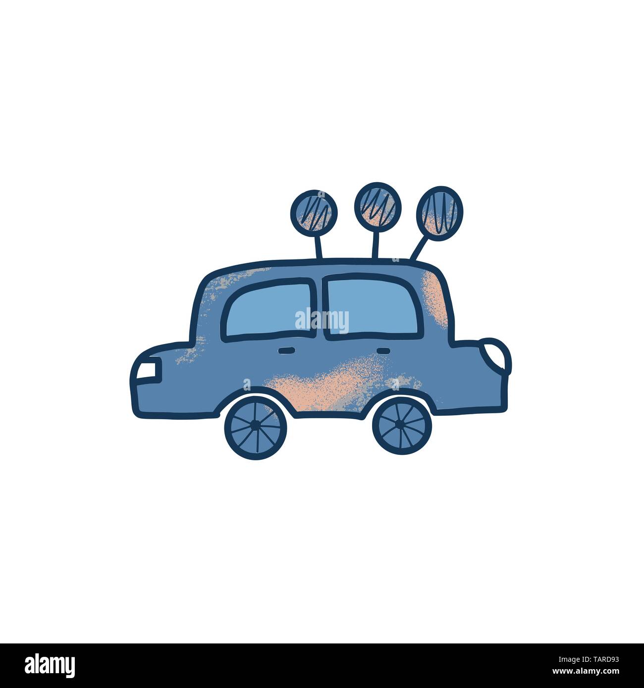 Car isolated on white background. Vector illustration Stock Vector ...