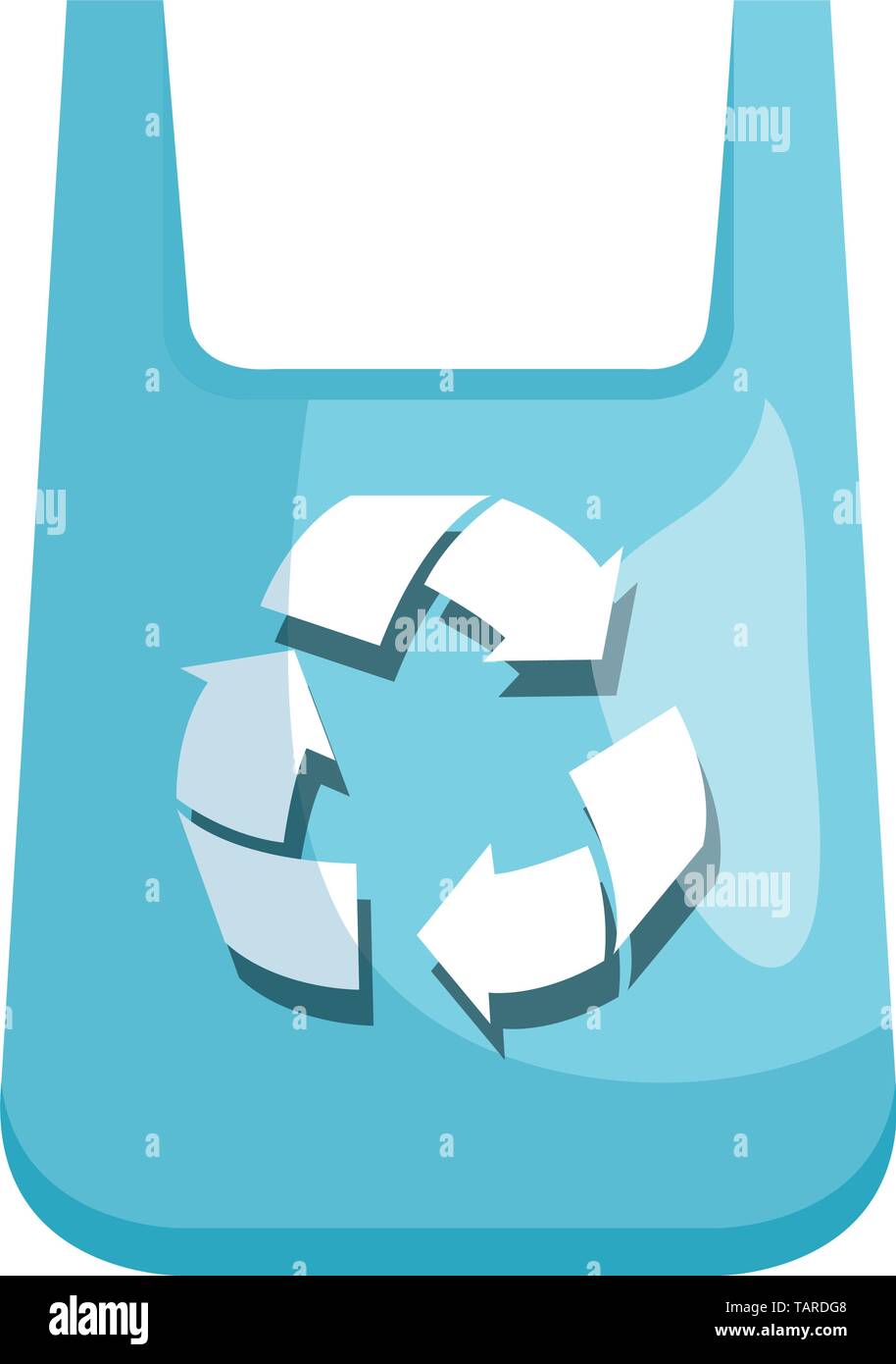 plastic bag with recycle arrows Stock Vector Image & Art - Alamy