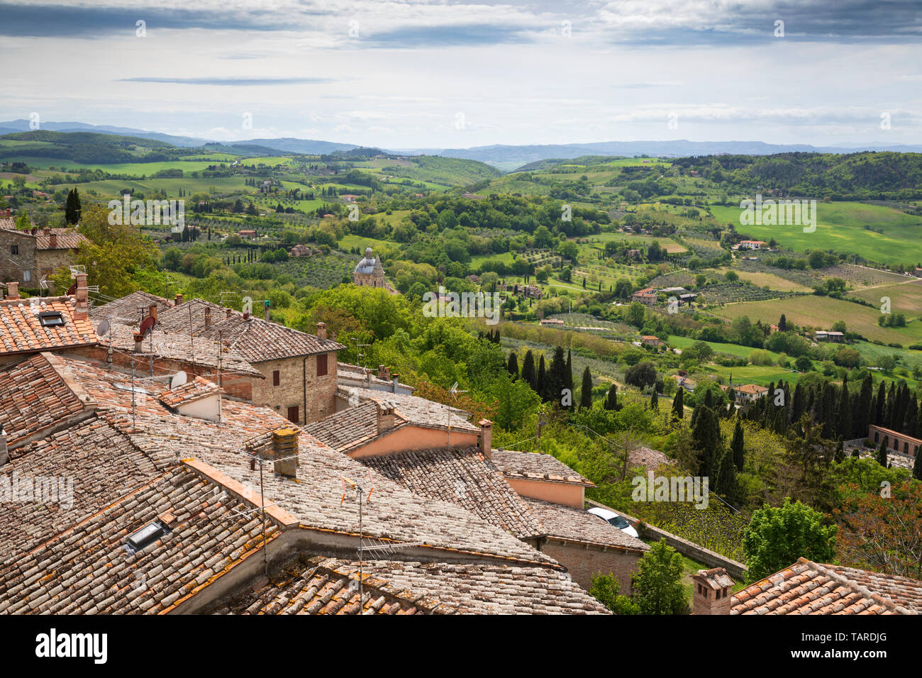 Rooftops of montepulciano hi-res stock photography and images - Alamy