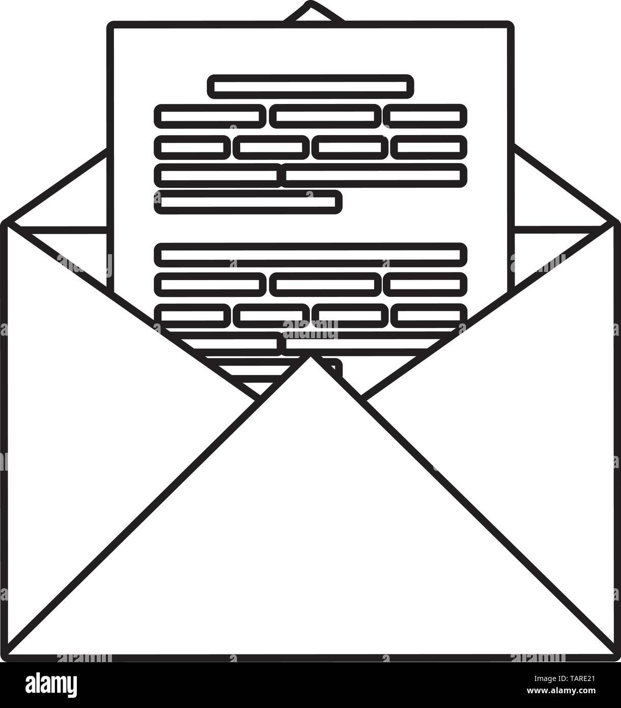 envelope mail social media icon Stock Vector Image & Art - Alamy