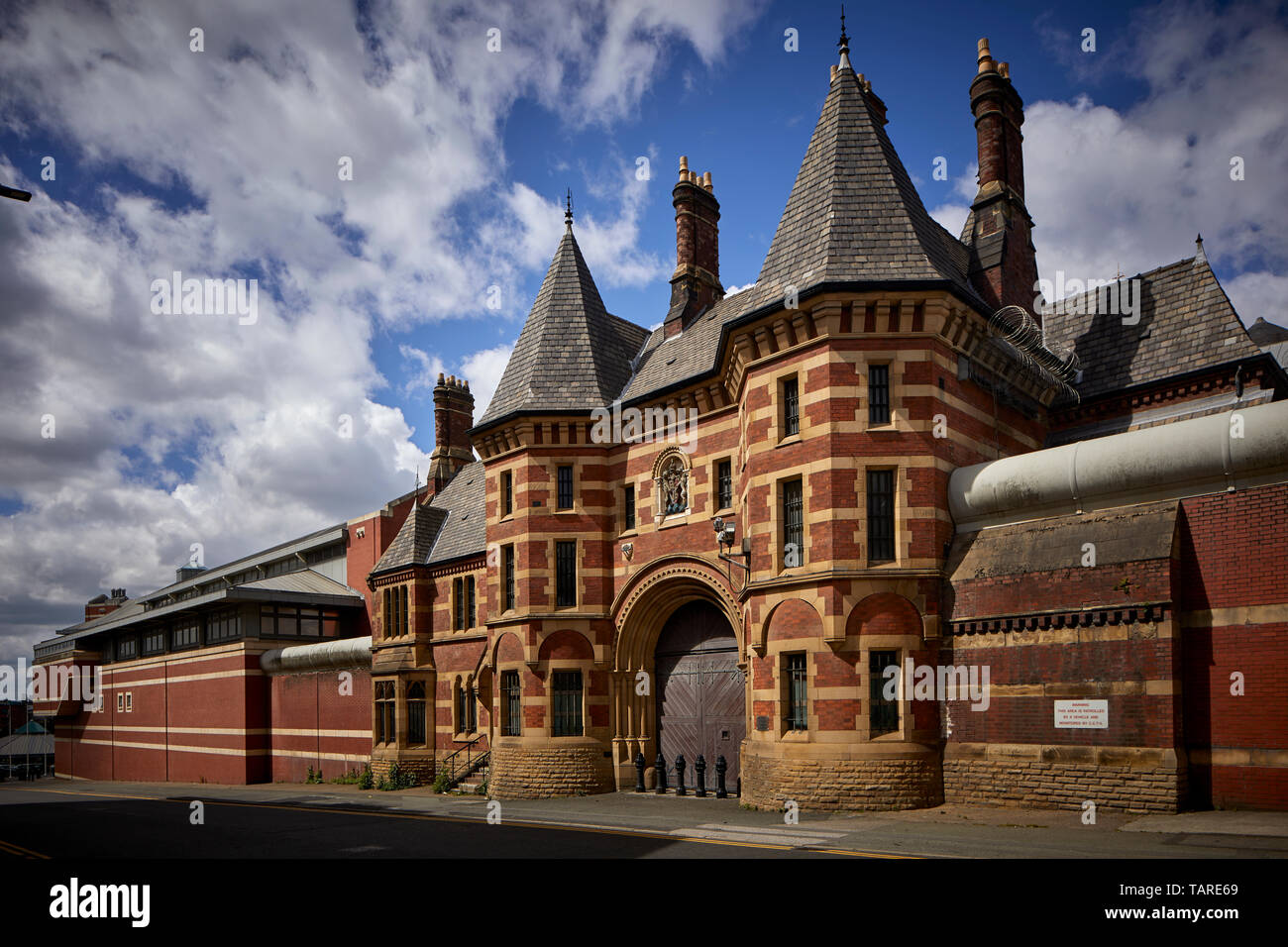 Exterior HM Prison Manchester high-security male category A prison operated Her Majesty's Prison Service commonly referred to Strangeways Stock Photo